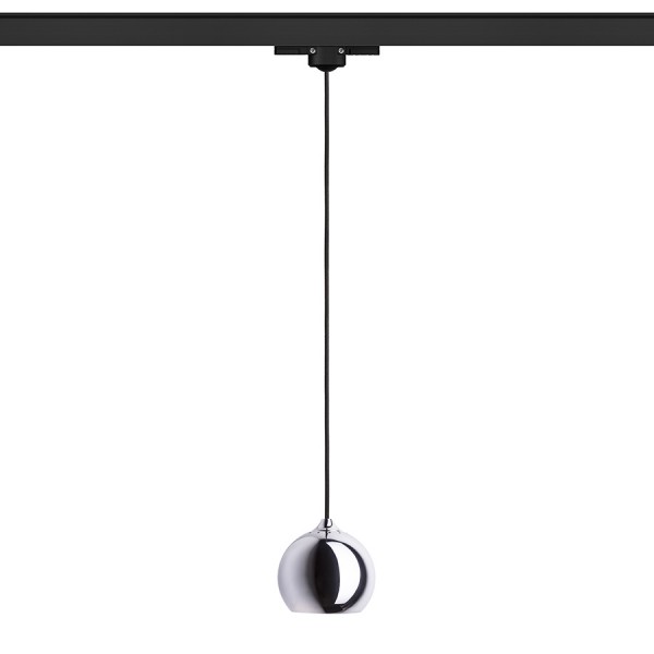 RENDL Трикръгова система DESTY pro tříokr. lištu černá chrom 230V GU10 35W R13215 2