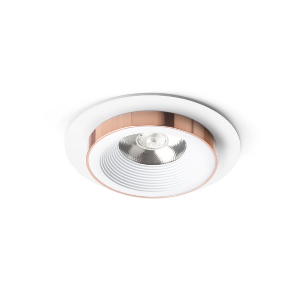 RENDL recessed light SHARM R I recessed white copper 230V LED 10W 24° 3000K R13235 1