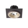 RENDL verzonken lamp SHARM SQ I inbouwlamp parelmoergoud/bruin 230V LED 10W 24° 3000K R13251 2