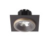 RENDL verzonken lamp SHARM SQ I inbouwlamp bruin/parelmoergoud 230V LED 10W 24° 3000K R13252 2