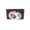 RENDL recessed light SHARM SQ I recessed black copper/copper 230V LED 10W 24° 3000K R13253 1