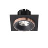 RENDL recessed light SHARM SQ I recessed black/black copper 230V LED 10W 24° 3000K R13254 2