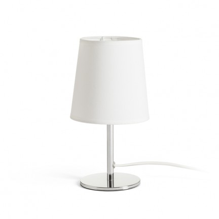 RENDL asztali lámpa MINNIE asztali lámpa fehér króm 230V E14 15W R13272 1