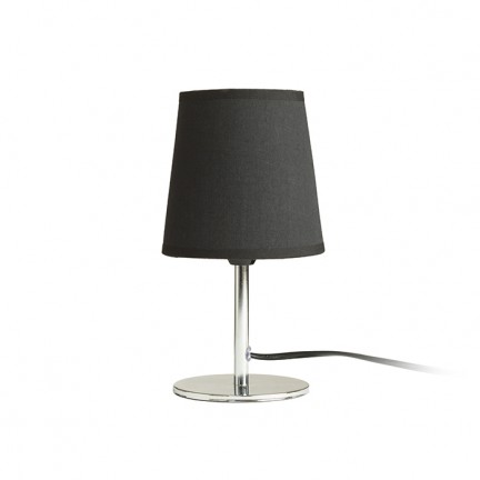RENDL lampe de table MINNIE table noir chrome 230V E14 15W R13274 1