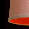 RENDL lámpara colgante ESME 76 colgante blanco/naranja 230V LED E27 15W R13276 5