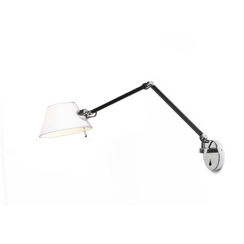 RENDL nástěnná lampa MONTANA nástěnná bílá/černá chrom 230V E27 28W R13282 3