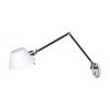 RENDL lámpara de pared MONTANA de pared blanco/negro cromo 230V LED E27 11W R13282 2
