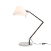 RENDL table lamp MONTANA table white/black chrome 230V LED E27 11W R13283 4