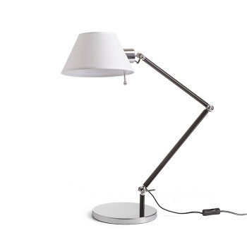 RENDL stolní lampa MONTANA stolní bílá/černá chrom 230V E27 28W R13283 5