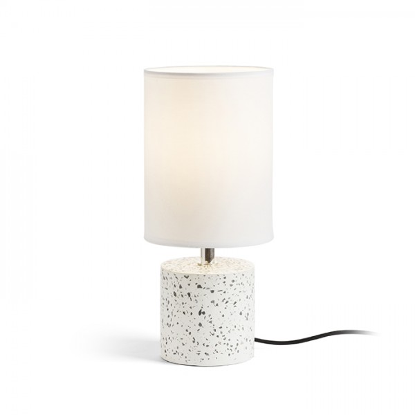 RENDL lampe de table CAMINO table avec abat-jour blanc décor terazzo 230V LED E27 15W R13294 1