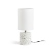RENDL tafellamp CAMINO tafellamp met lampenkap wit dekor teraso 230V LED E27 15W R13294 2