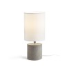 RENDL Stolna svjetiljka CAMINO stolna sa sjenilom bijela cement 230V LED E27 15W R13295 2