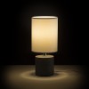 RENDL table lamp CAMINO table with shade white cement 230V LED E27 15W R13295 3