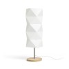 RENDL table lamp ZUMBA table white PVC/wood/chrome 230V LED E14 11W R13320 4