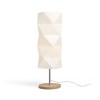 RENDL lámpara de mesa ZUMBA lámpara de mesa PVC blanco/madera/cromo 230V LED E14 11W R13320 2