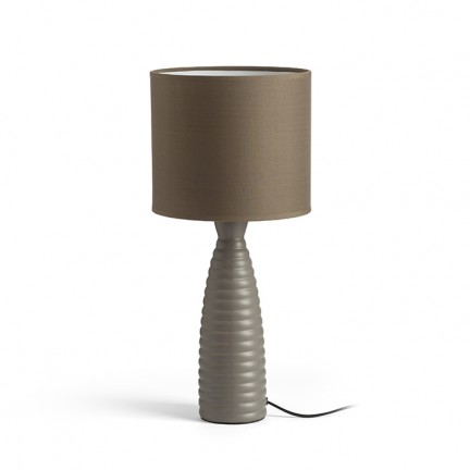RENDL lampe de table LAURA table gris beige 230V LED E27 15W R13324 1