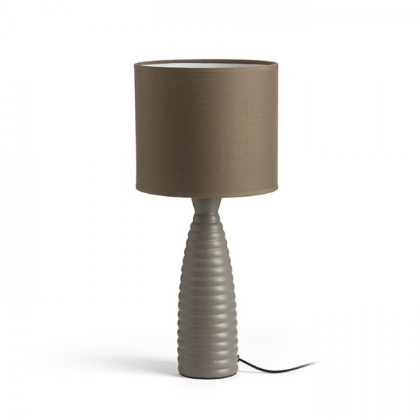 RENDL lámpara de mesa LAURA lámpara de mesa gris beige 230V LED E27 15W R13324 1