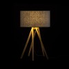 RENDL lámpara de mesa EL PASO lámpara de mesa gris bambú 230V LED E14 11W R13338 3