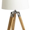RENDL lampenkappen ALVIS voetstuk voor tafellamp bamboe/chroom 230V LED E27 11W R13339 2