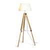 RENDL lampenkappen ALVIS voetstuk voor staande lamp bamboe/chroom 230V LED E27 15W R13340 7