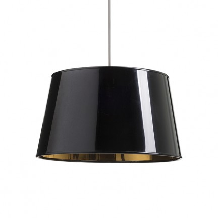 RENDL Lampenschirme und Zubehör RIDICK Lampenschirm schwarzglänzend Goldene Folie max. 20W R13344 1