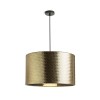 RENDL hanglamp EL DORADO 43 ophangbare lamp goudgeel Chroomfolie 230V E27 28W R13359 2