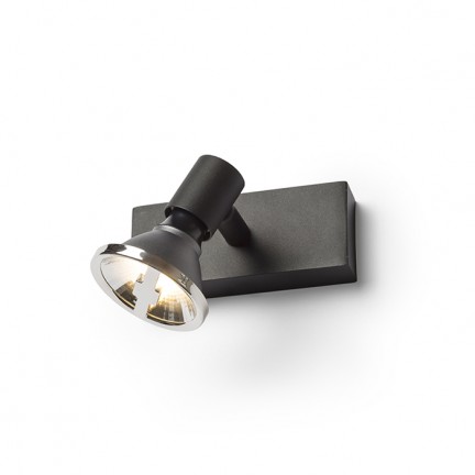 RENDL Spotlight TRICA I wandlamp zwart 230V GU10 25W R13372 1