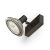 RENDL Spotlight TRICA I wandlamp zwart 230V GU10 25W R13372 2