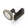 RENDL Spotlight TRICA I wandlamp zwart 230V GU10 25W R13372 3