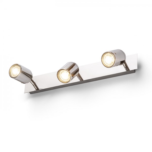 RENDL spotlight DUBLIN III surface mounted chrome 230V GU10 3x9W IP44 R13379 1