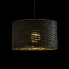 RENDL lámpara colgante FIATLUX 41/24 colgante negro bambú 230V LED E27 15W R13398 5