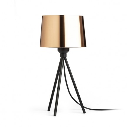 RENDL lámpara de mesa SENSATION lámpara de mesa hoja de cobre negro 230V E27 15W R13399 1