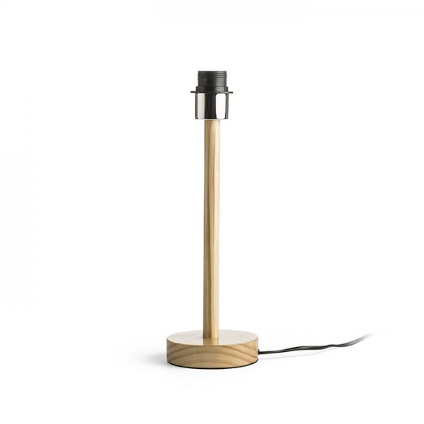 RENDL lampenkappen MAUI voetstuk met steel tafellamp hout 230V LED E27 11W R13437 1