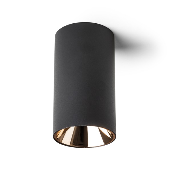 RENDL felületre szerelhető lámpatest CANTO mennyezeti lámpa dekoratív gyűrű nélkül fekete 230V LED GU10 8W R13472 1