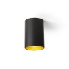RENDL opbouwlamp CONNOR plafondlamp zwart/goudgeel 230V LED GU10 10W R13501 2