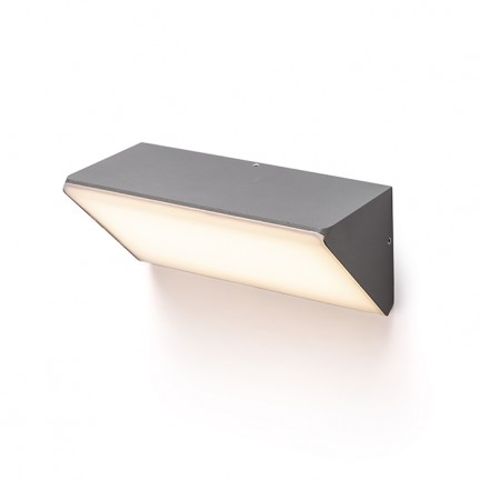 RENDL Aussenleuchte ANDANTE Wandleuchte anthrazitgrau Mattacryl 230V LED 21W IP65 3000K R13504 1