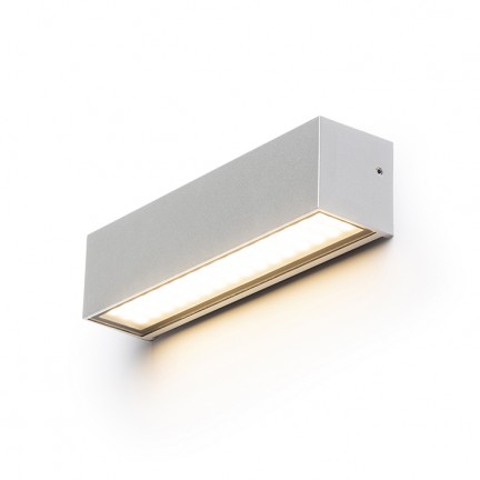 RENDL Vanjska svjetiljka CAMARGUE zidna srebrno siva saten staklo 230V LED 6W IP65 3000K R13527 1