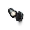 RENDL Spotlight JOLI I wandlamp zwart 230V LED GU10 10W R13556 2