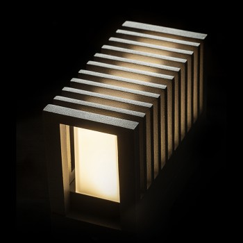 RENDL ulkotilan valaisin CLAIRE RC seinä tummanharmaa valkoinen akryyli 230V LED 6W IP54 3000K R13563 4