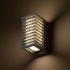 RENDL venkovní světlo CLAIRE RC nástěnná antracitová mléčný akryl 230V LED 6W IP54 3000K R13563 3