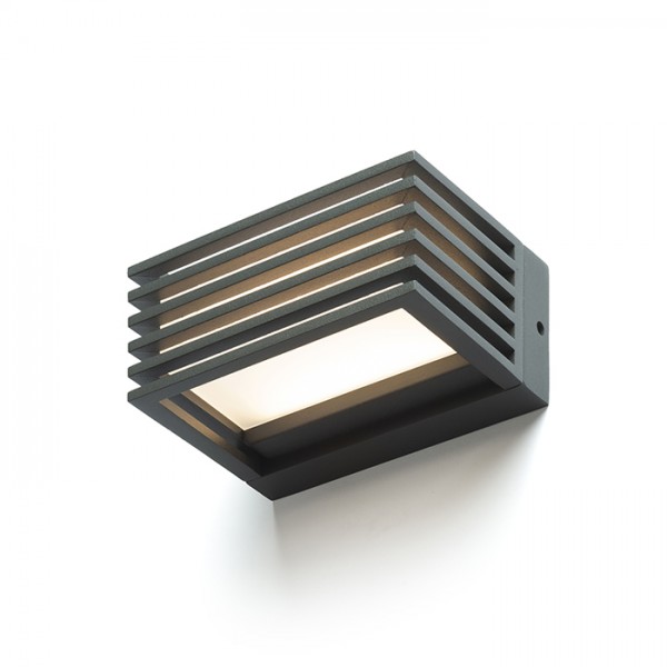 RENDL luminaire d'éxterieur CLAIRE 14 mural gris anthracite acrylique dépoli 230V LED 6W IP54 3000K R13564 1