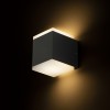 RENDL outdoor lamp TIRAS II wall anthracite grey frosted acrylic 230V LED 2x6W IP54 3000K R13569 2