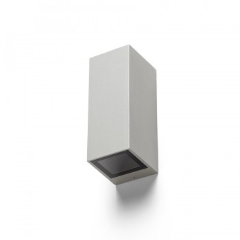 RENDL ulkotilan valaisin DESMOND II seinä hopeanharmaa 230V GU10 2x35W IP44 R13610 3
