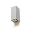 RENDL Vanjska svjetiljka DESMOND II zidna srebrno siva 230V GU10 2x35W IP44 R13610 2