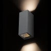 RENDL buiten lamp DESMOND II wandlamp antracietgrijs 230V GU10 2x35W IP44 R13611 3