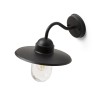 RENDL buiten lamp BEACON wandlamp zwart structuurglas 230V LED E27 15W IP44 R13614 2