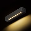 RENDL luminaria de exterior SAMPO muro gris antracita 230V LED 9W IP65 3000K R13619 4