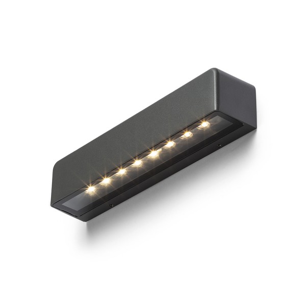 RENDL Aussenleuchte SAMPO Wandleuchte anthrazitgrau 230V LED 9W IP65 3000K R13619 1