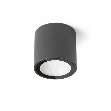 RENDL luminaire d'éxterieur SENZA R plafonnier gris anthracite verre clair 230V LED 6W IP65 3000K R13623 1