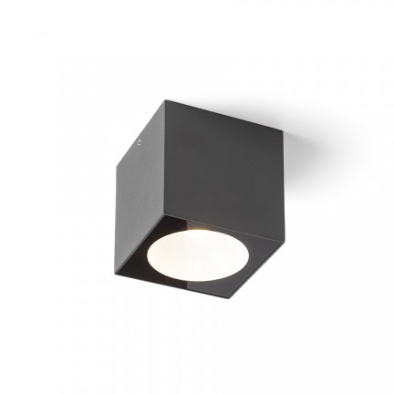 RENDL outdoor lamp SENZA SQ ceiling anthracite grey clear glass 230V LED 6W IP65 3000K R13625 1